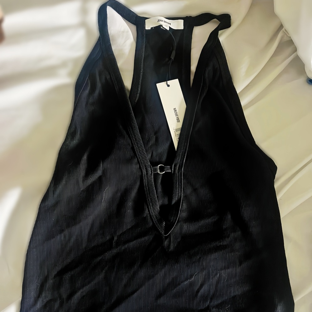 Joah Brown Plunge Racerback Tank - Picture 6 of 7